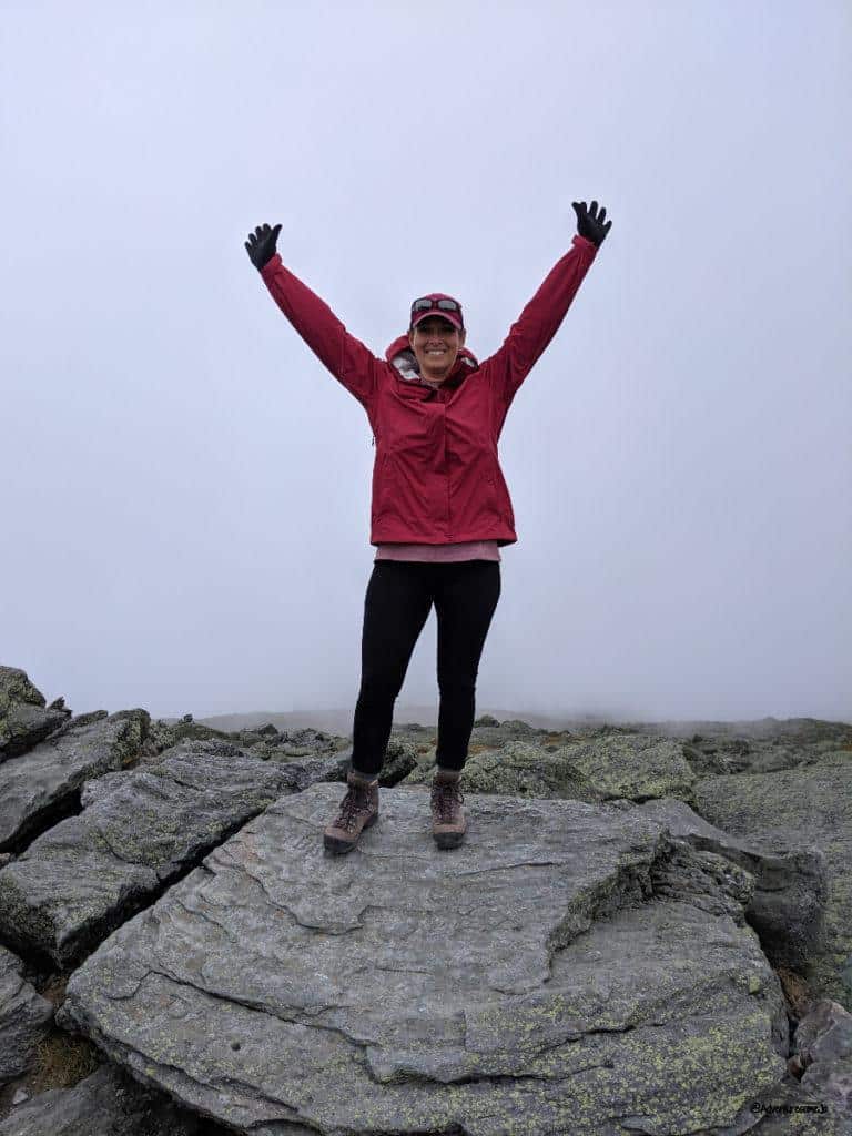 Cloudy summit of Mount Washington