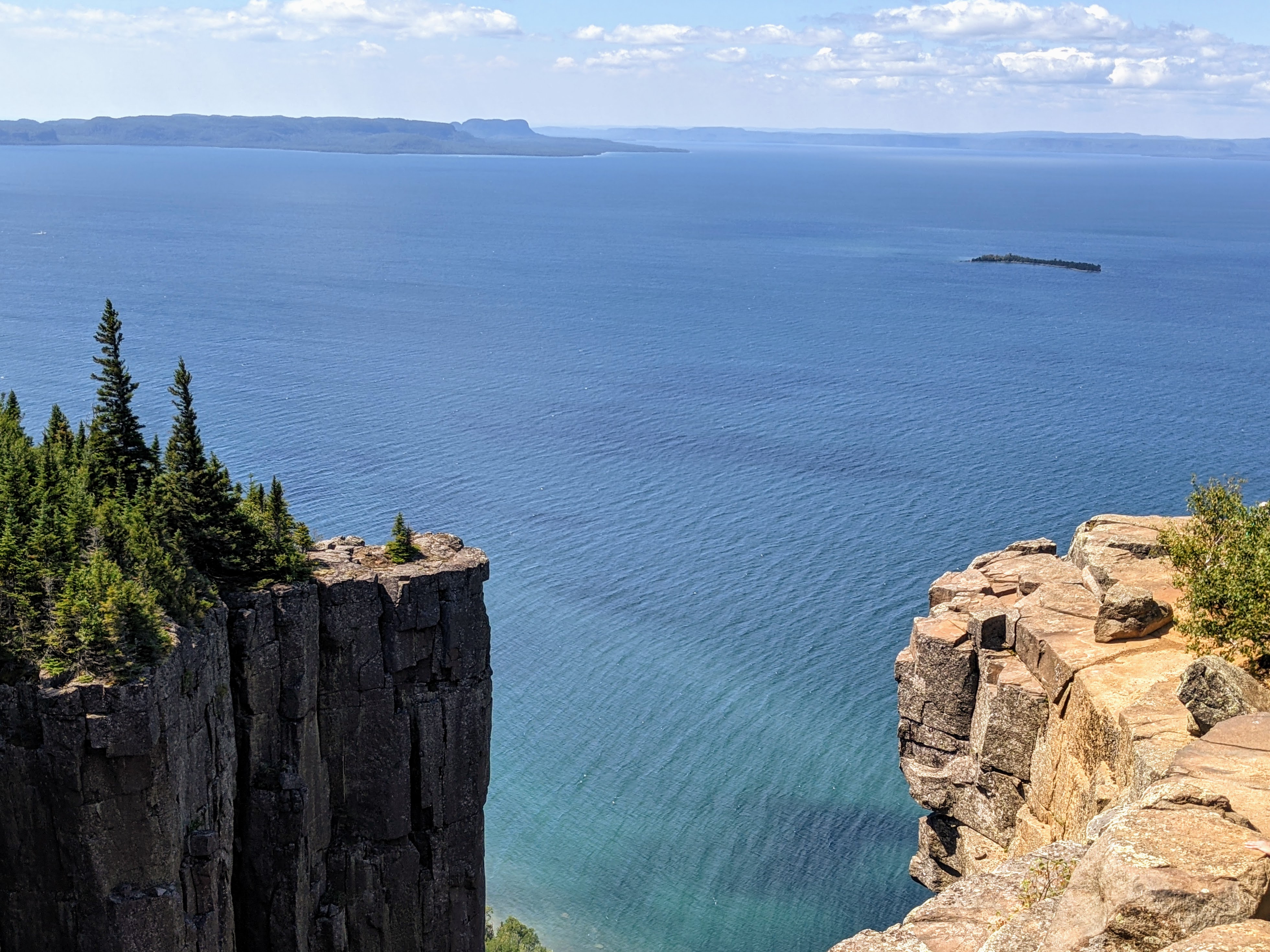 top of the giant in sleeping giant provincial park