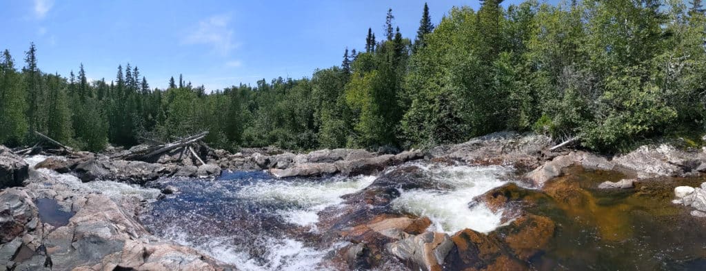 cascading water of baldhead River