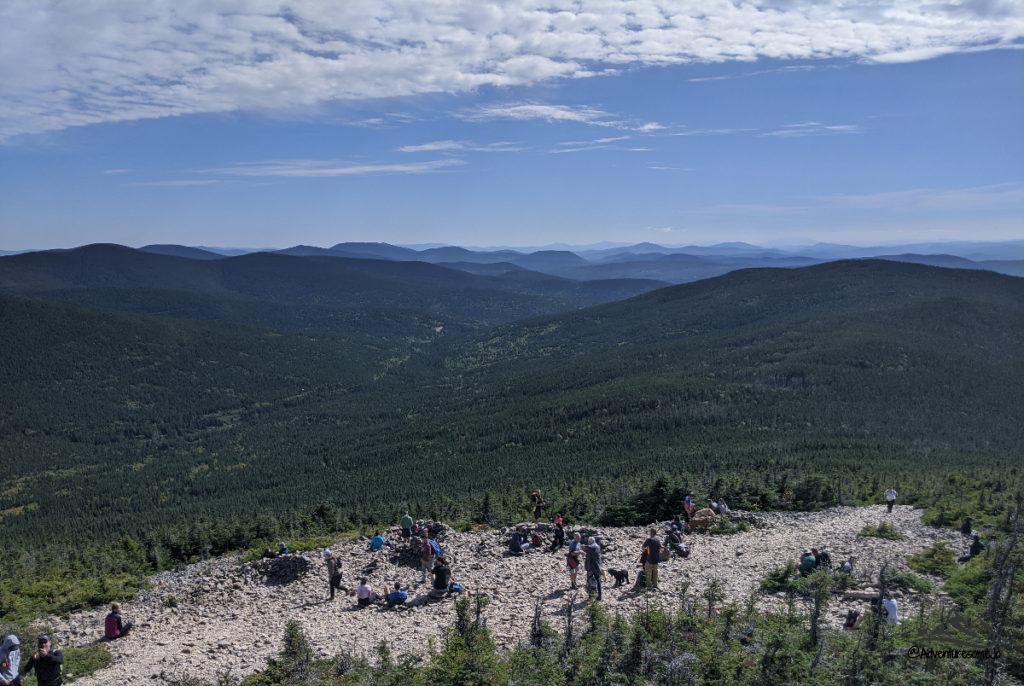 On the summit on the Mont Gosfor Hike