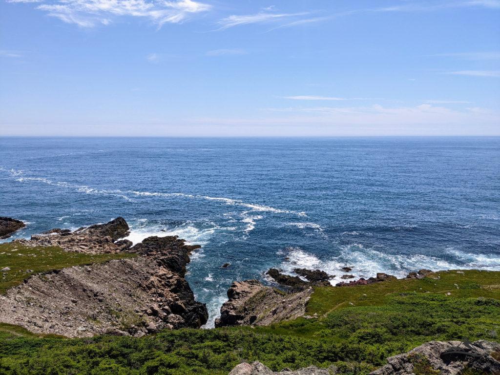 Ocean views with blue water and cloudless sky