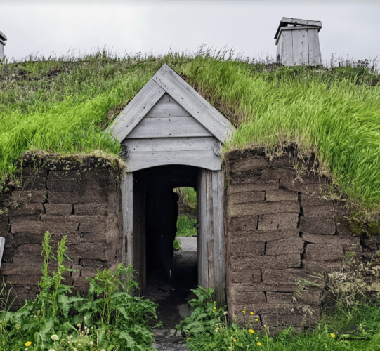 Viking hut in L'Anse aux Medows in Newfoundland