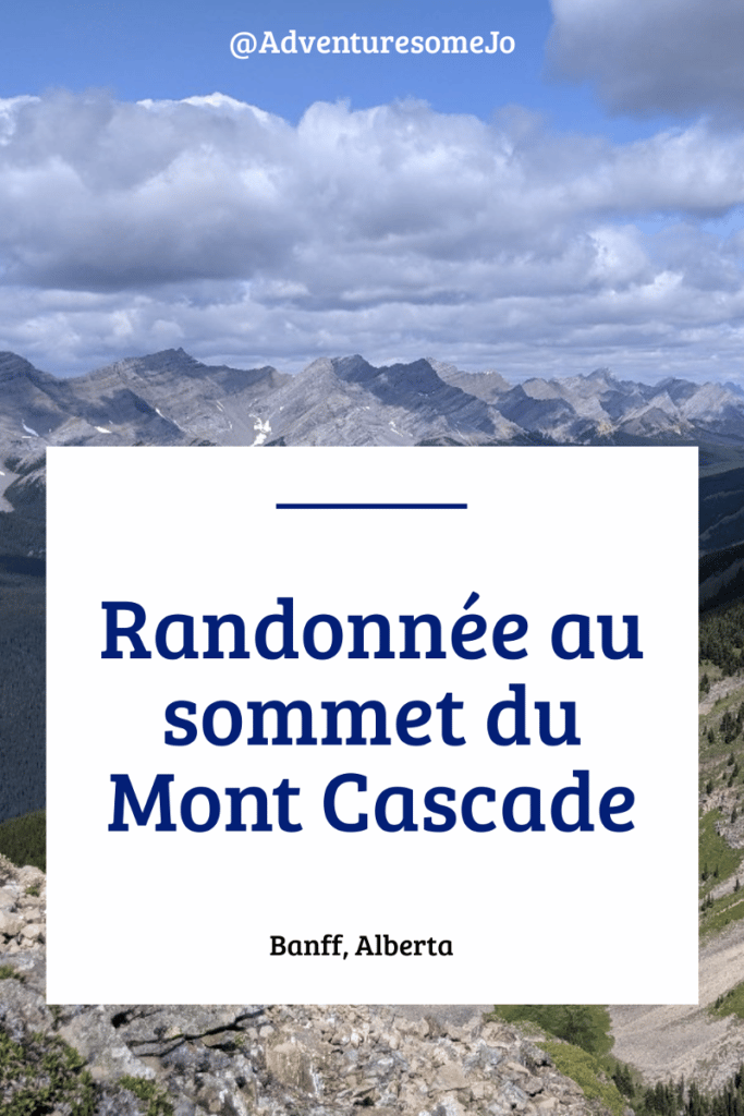 Randonnée au sommet du mont Cascade