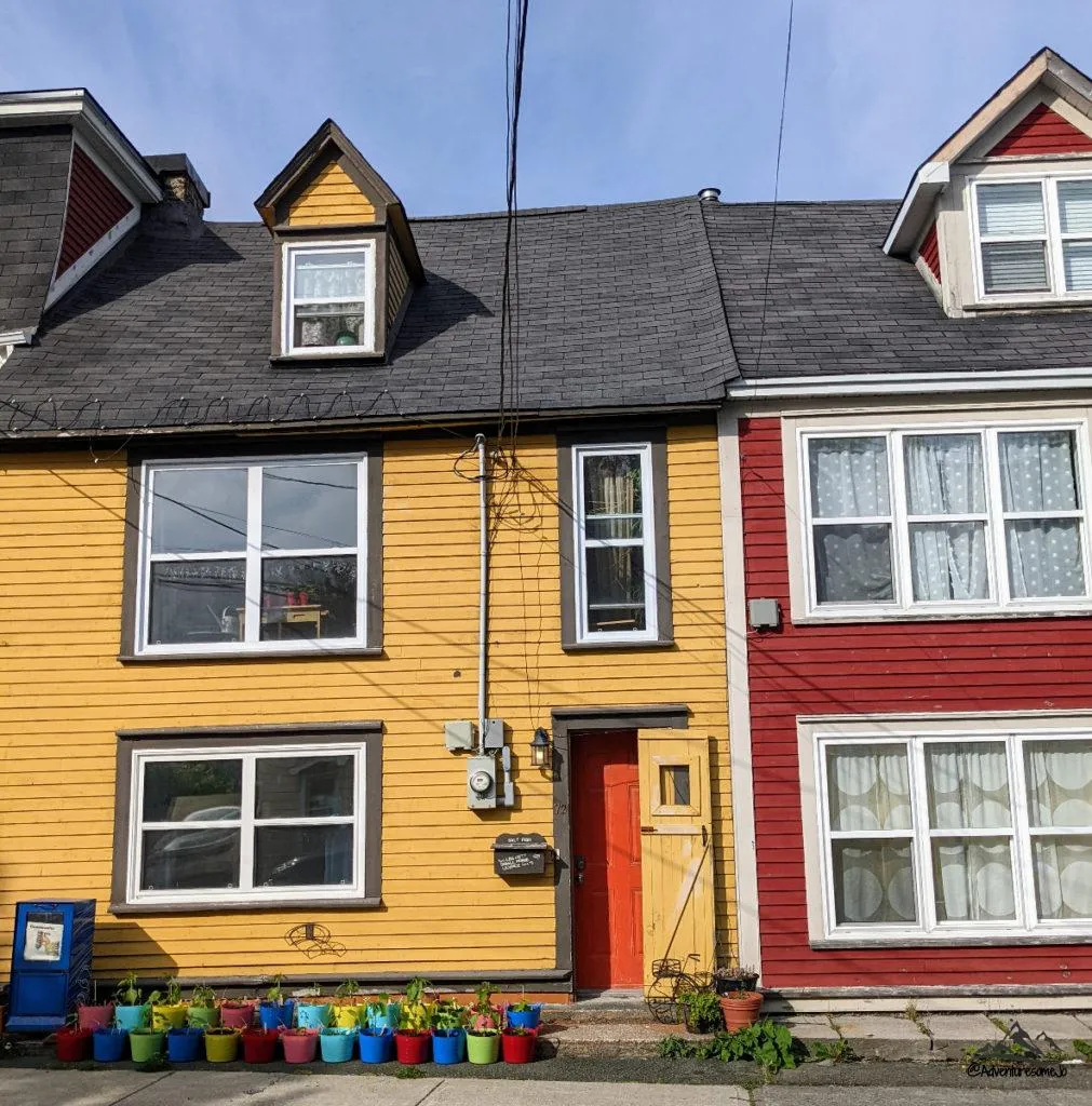 colourful houses of Jellybean Row in St. John's, Newfoundland