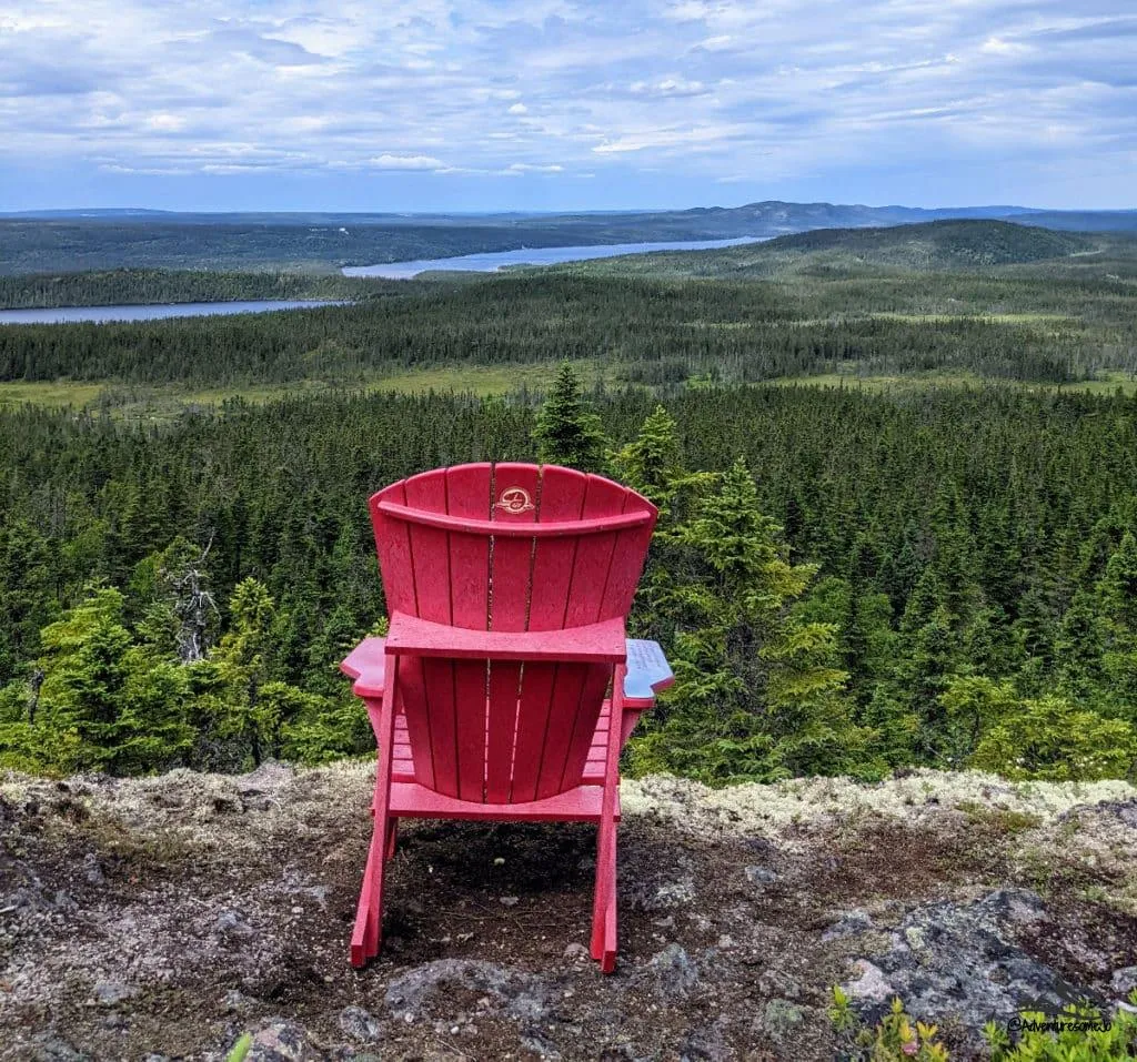 View from Ochre Hill in Terra Nova National Park, on strop 3 on our Newfoundland road trip