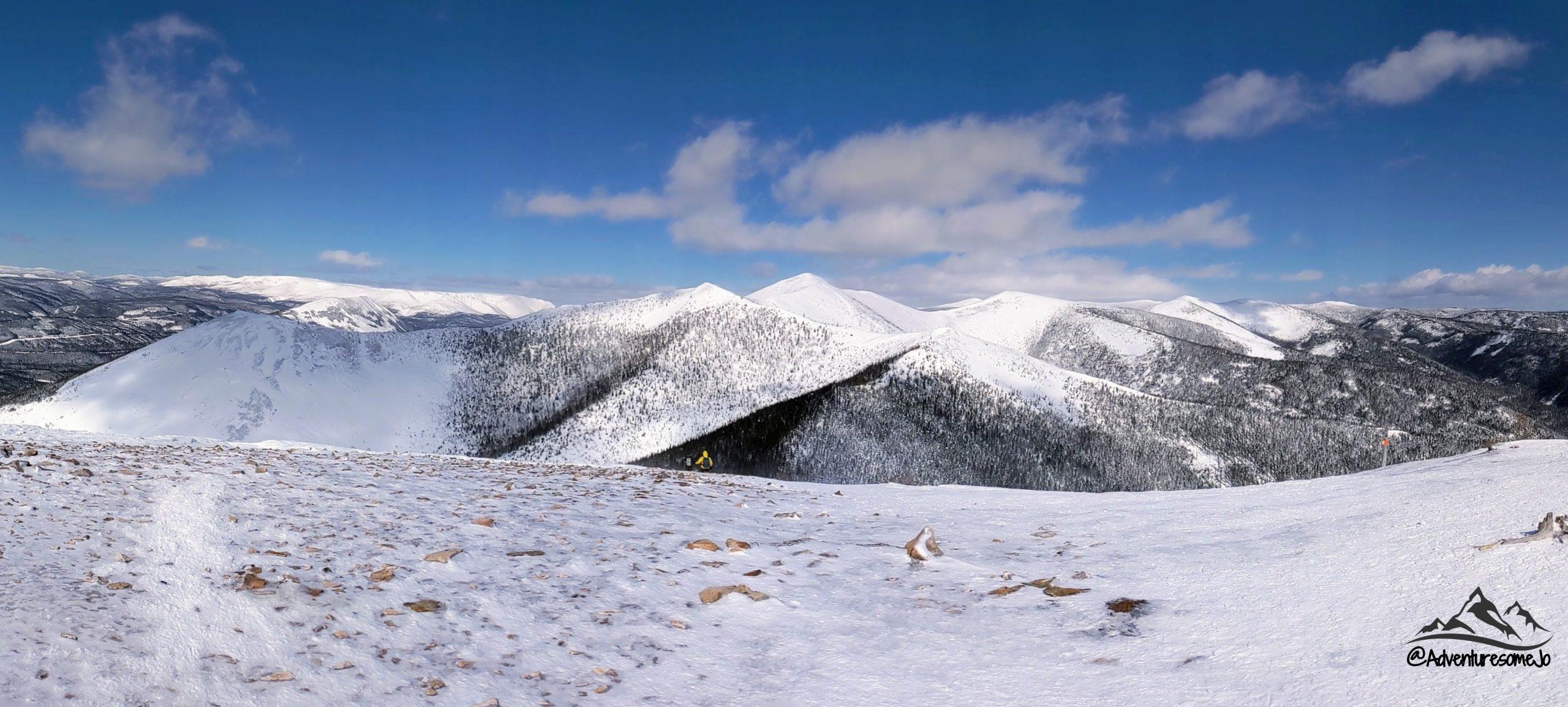 looking towards the mont Vallières-de-Saint-Réal summits from the first summit