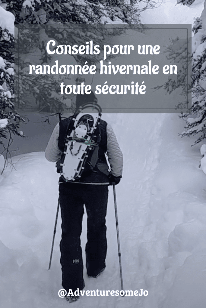 épingle de randonnée hivernale