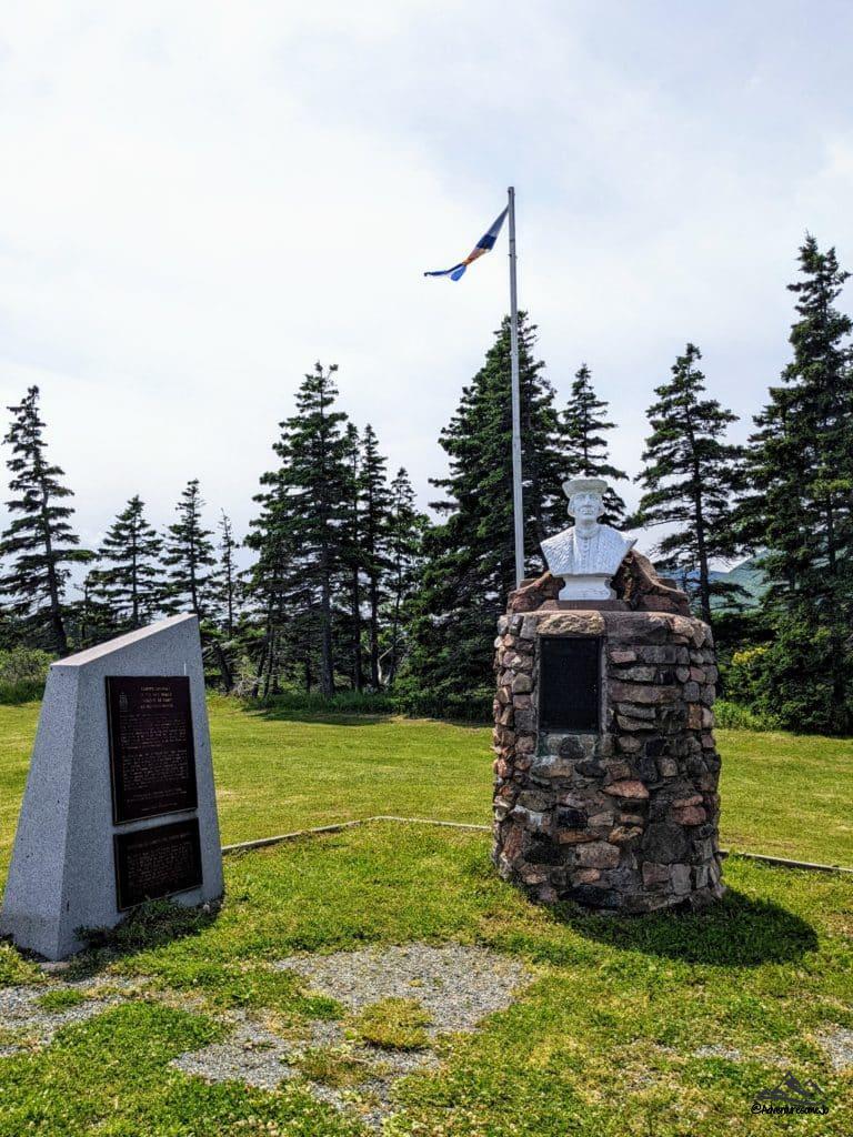 Statue of John Cabot in Cabot Landing Provicial Park on Cape Breton Island, Nova Scotia.