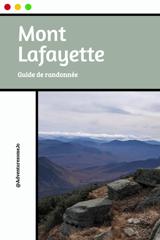 guide de randonnée du mont Lafayette