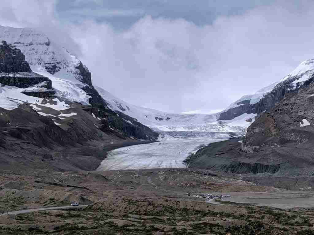 Athabasca Glacier in the Columbia Icefields in the Canadian Rockies