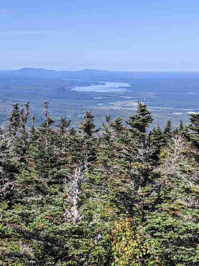 View of lac Mégantic from the summit of Mont Gosford