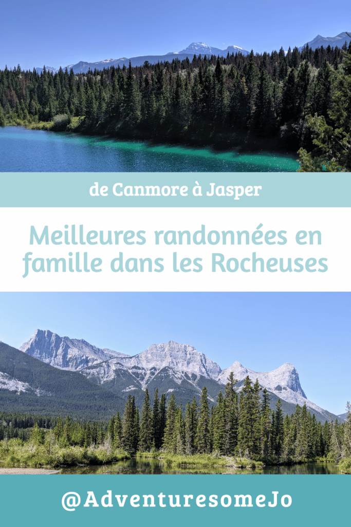 lac bleu entouré de conifères et les montagnes en arrière plan