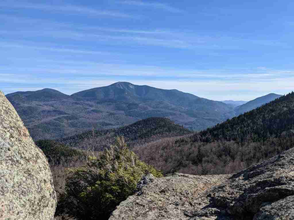 view of the Adirondacks mountains from Snowy Mountain summit