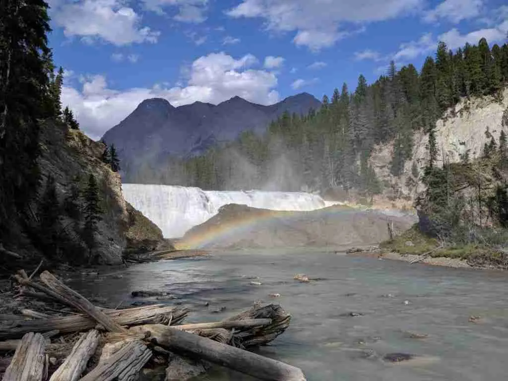 Wapta Falls in Yoho National Park in the Canadian Rockies