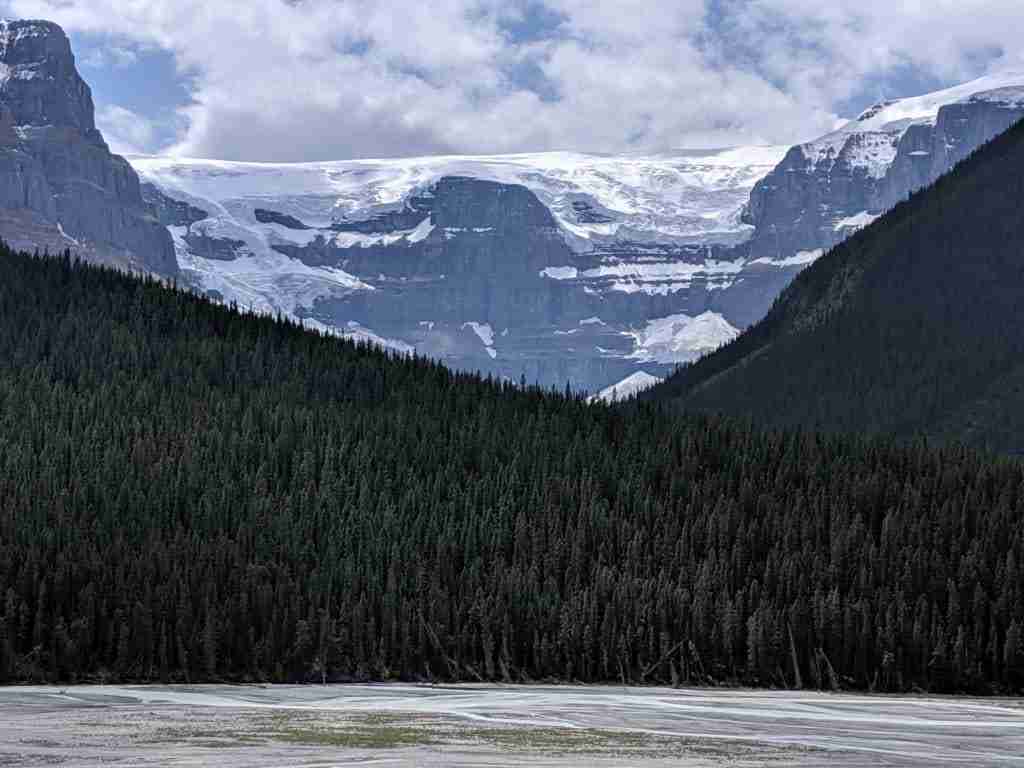 Stutfields Glacier from the Icefields Parkway