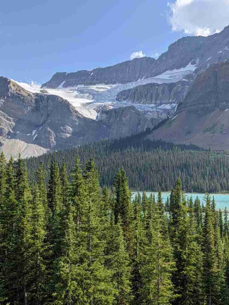 Crowfoot Glacier above Bow Lake