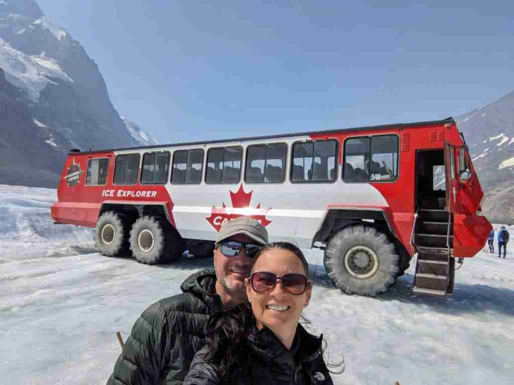 The Ice Explorer on the Athabasca Glacier Walk in the Columbia Icefield