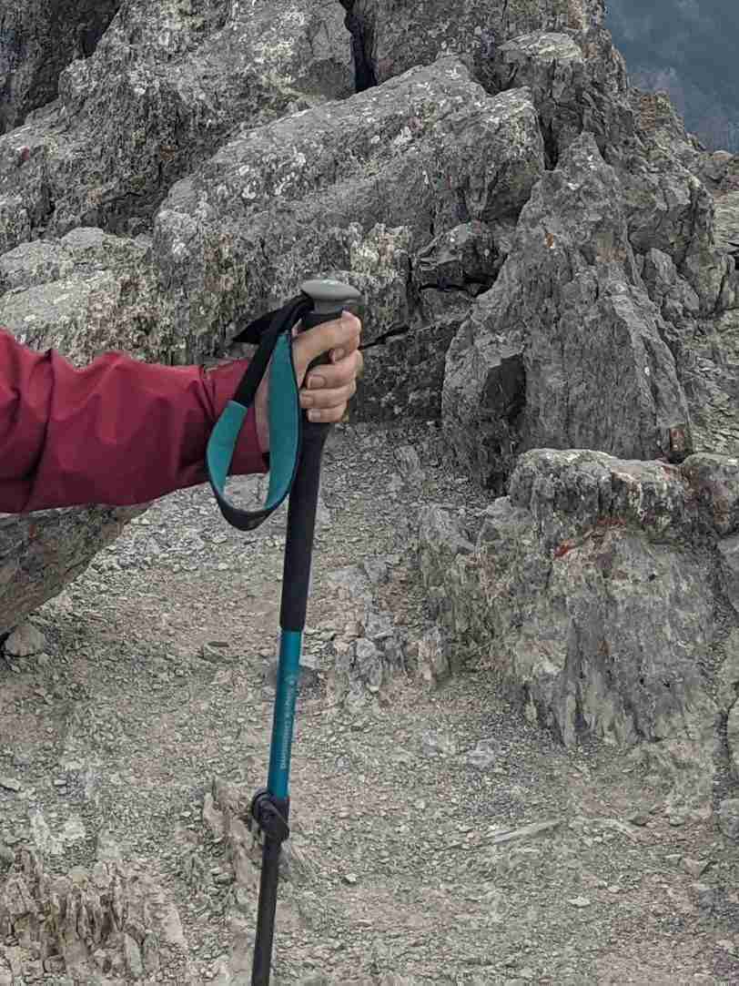 hiking pole with a eva foam grip