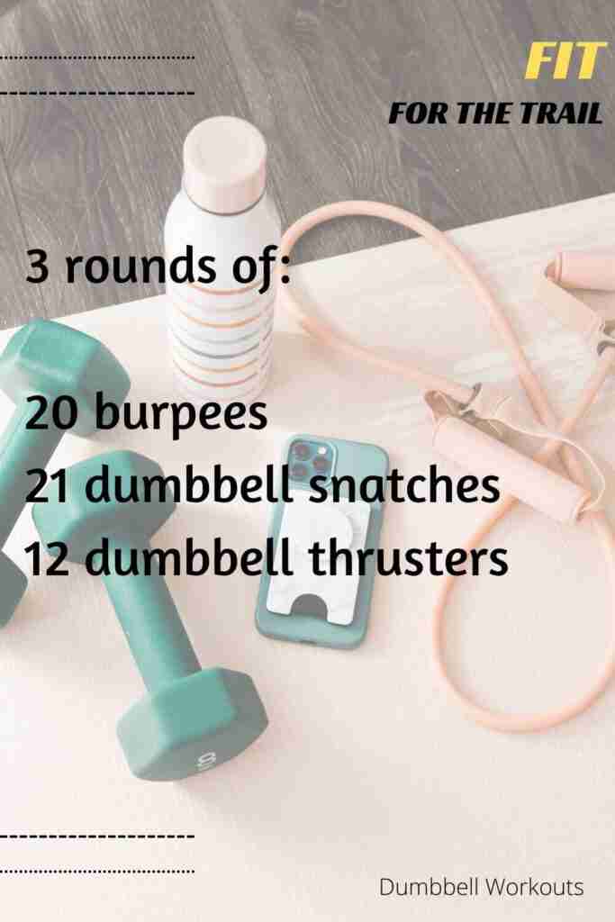 Dumbbell exercises to get in shape for hiking