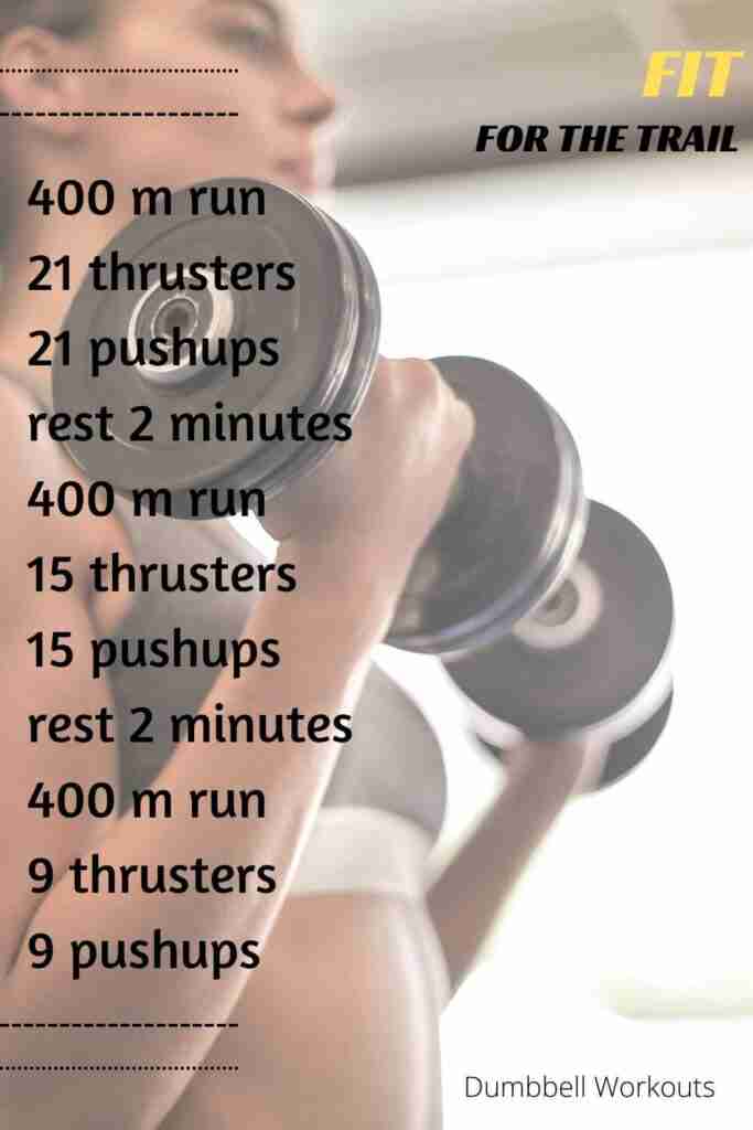 Dumbbell exercises to get in shape for hiking