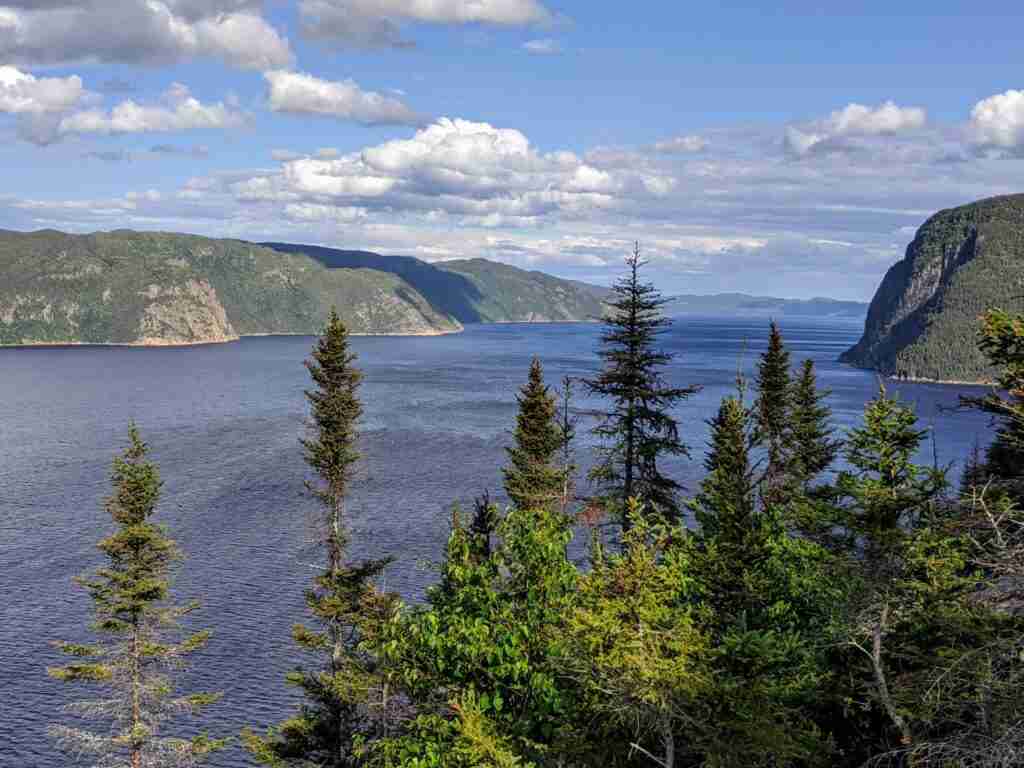 View of the Fjord from the Statue Trail in Saguenay Fjord National Park