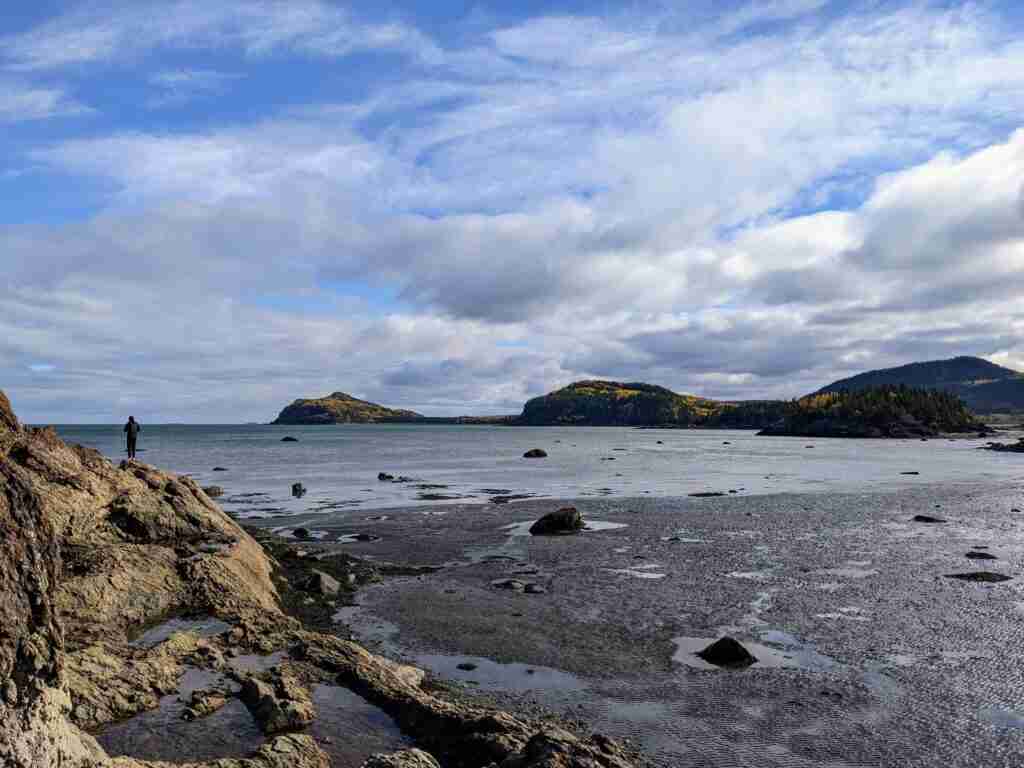 Pointe aux Eiders at low tide