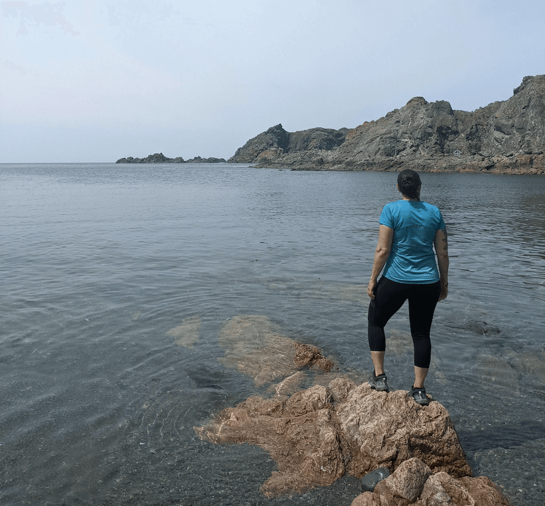 Enjoying the view in Sleepy Cove on Twillingate Island Hiking Trails