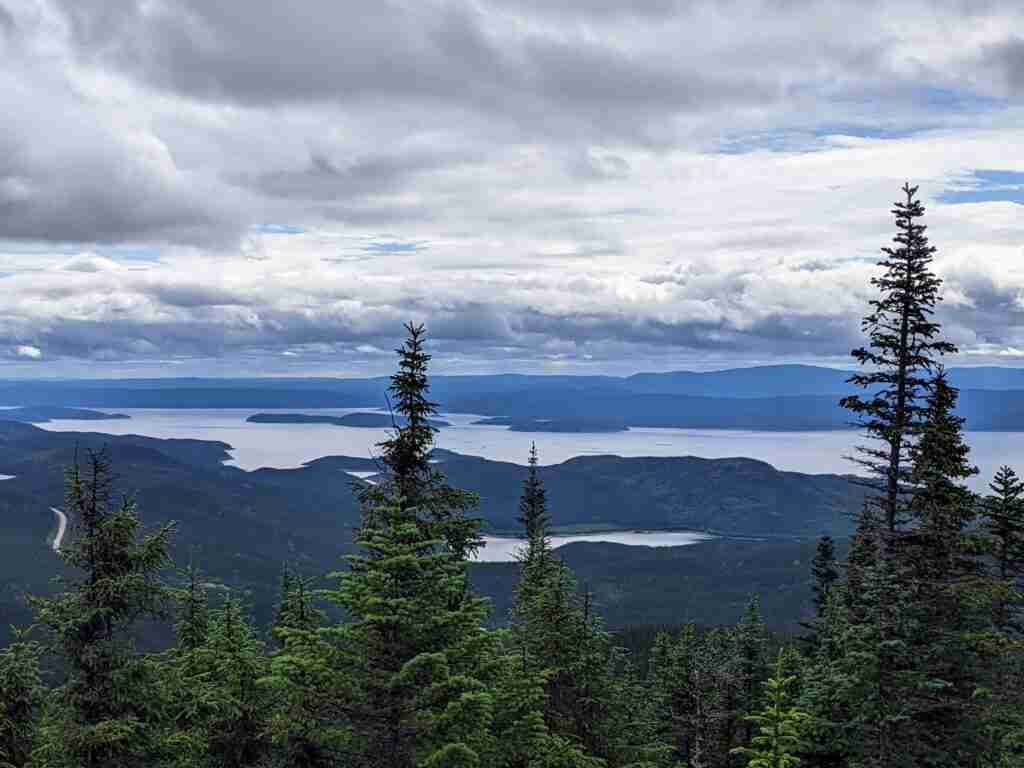 Vue sur le réseroir Manicouagan