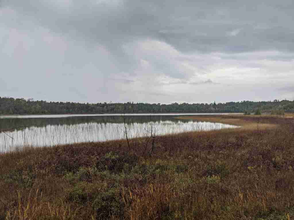 Horse Lake and the marshes from the hiking trail in Bruce Peninsula National Park