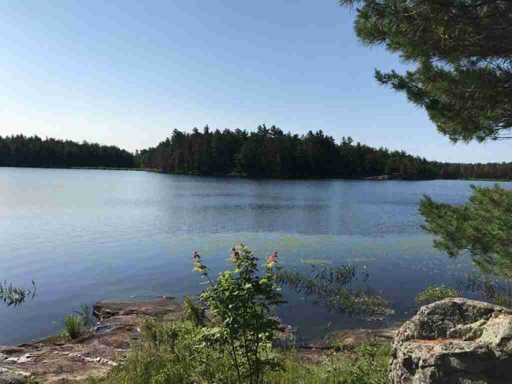 Abes and Essen Lake from the trail is on the list for Ontario's best backpacking trail