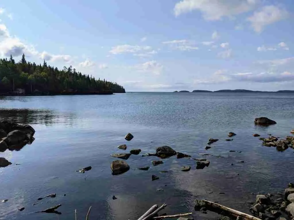 View of Lake Superior from the Kabeyun Trail in Sleeping Giant Provincial Park