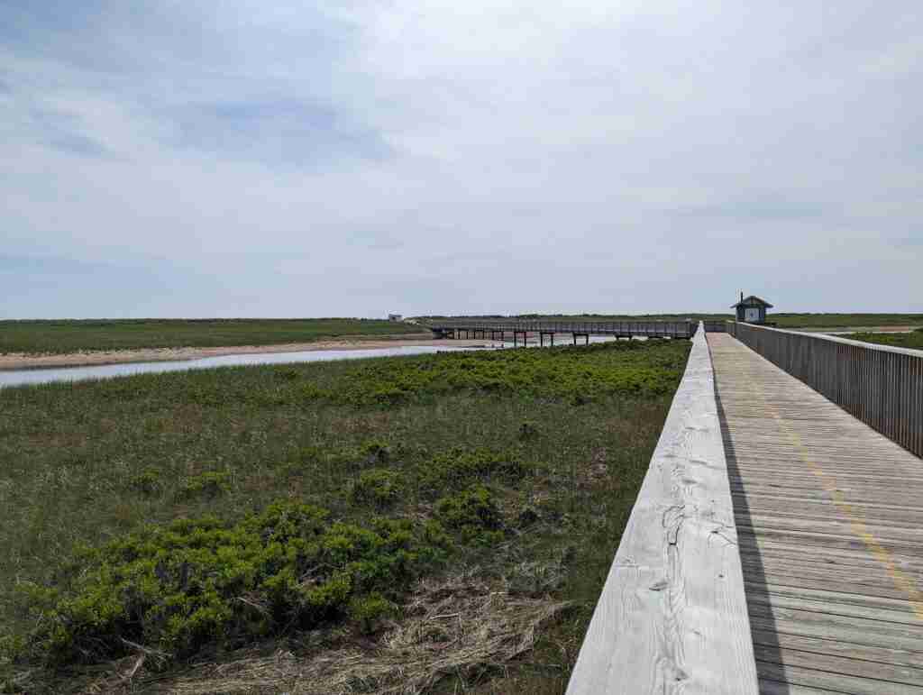 Boardwalk over marshes in Kouchibouguac National Park