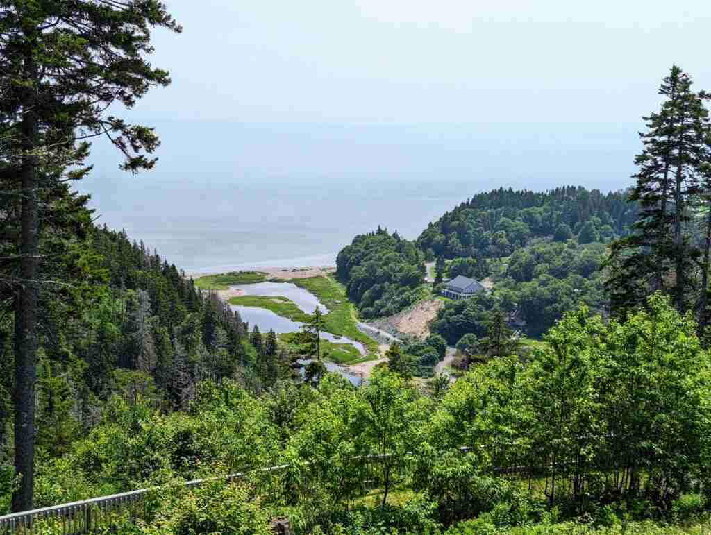 Cranberry lookout over the Bay of Fundy and the Big Salmon River