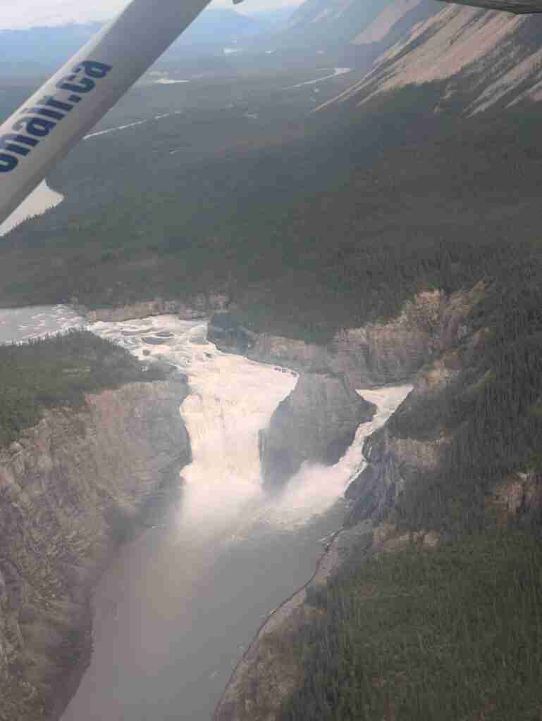 Virginia Falls seen from the plane