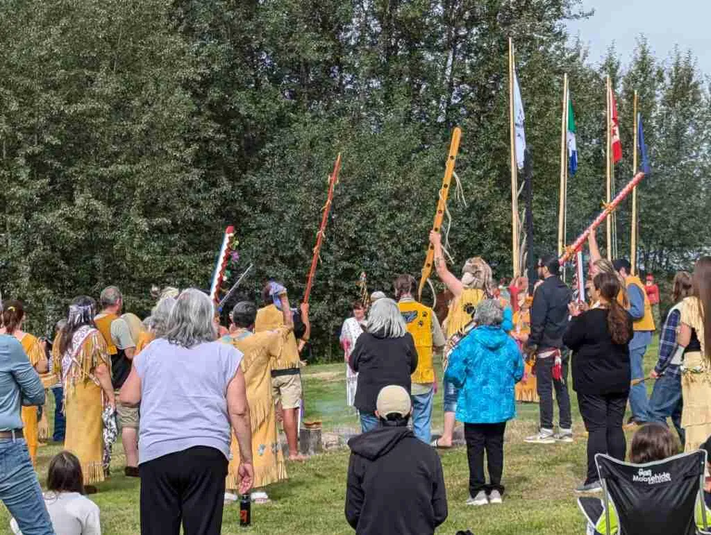 Le rassemblement Moosehide