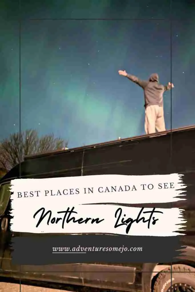 pin for the best places to see northern lights in Canada
